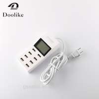 Office 8 USB Ports Mobile Charger With LED Display For Android Mobile Phone