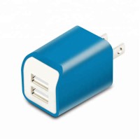 Blue 2.1A Dual Port Wall portable Charger, Cargador de pared, Support small quantity