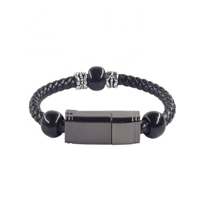 LAIMODA Leather Type C Multi Phone Mobile Fast Type-c Bracelet Charger Charging Data Usb Cable For iphone Data Cables